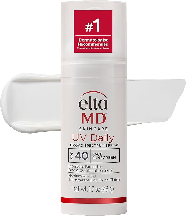 EltaMD UV Daily SPF 40 Face Sunscreen Moisturizer with Zinc Oxide, Daily Face Moisturizer with SP... | Amazon (US)