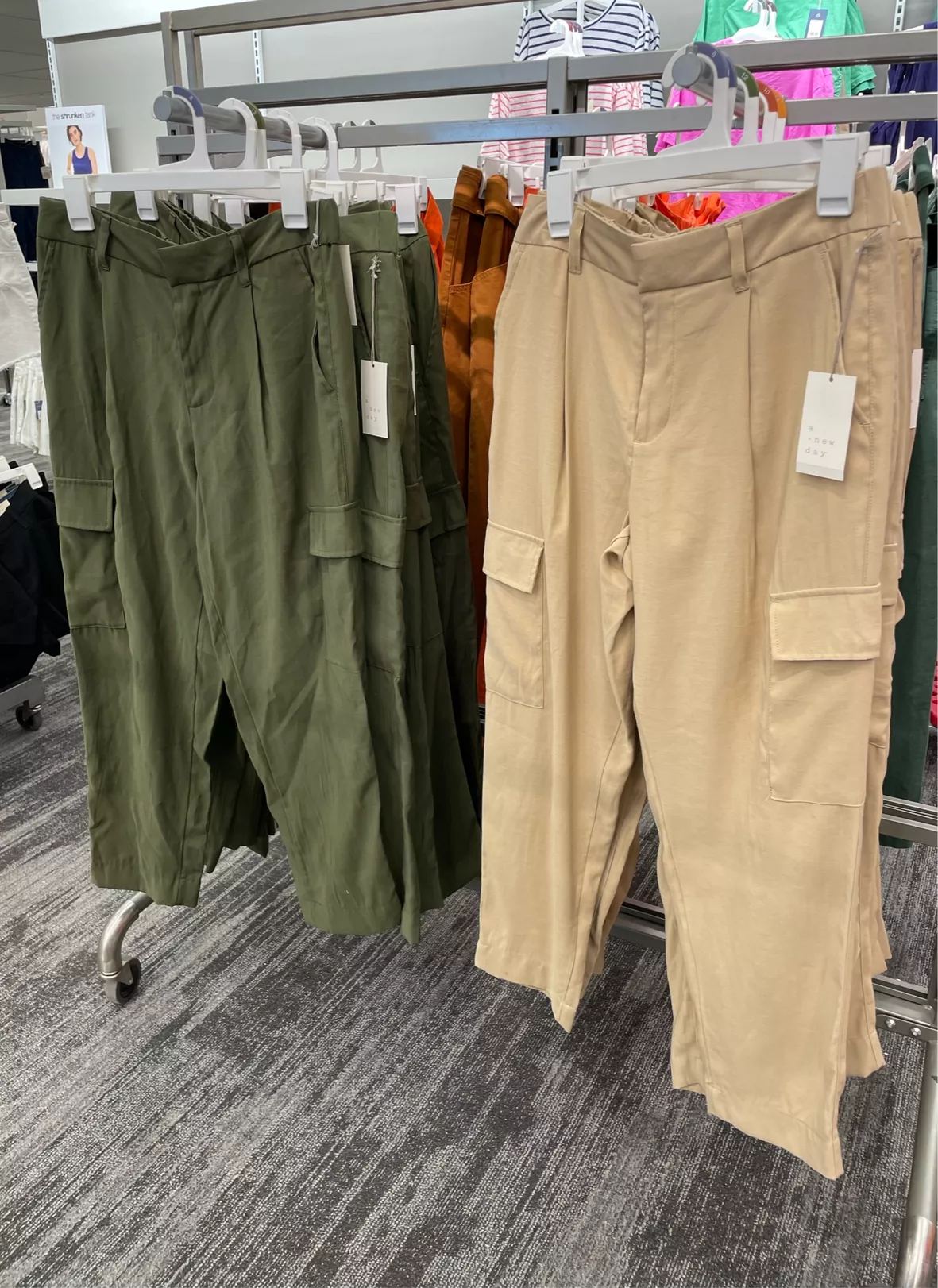 Women's Tapered Ankle Cargo Pants - A New Day