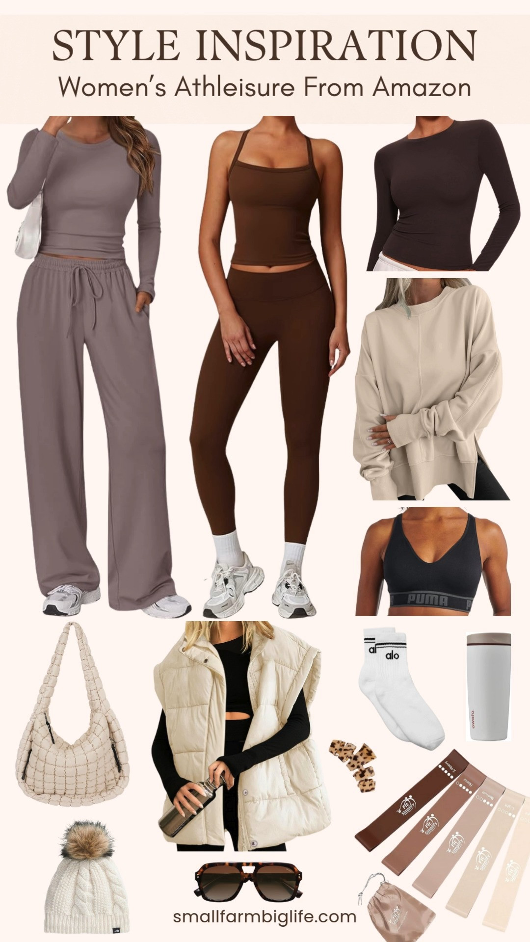 Neutral athleisure style from Amazon 🤍
Cozy oversized layers, soft matching sets, and effortless accessories that make everyday outfits feel put together, even on off duty days. Perfect for workouts, travel, coffee runs, and living in comfort without sacrificing style ✨ 

 #LTKootd #LTKActive #LTKFindsUnder50
