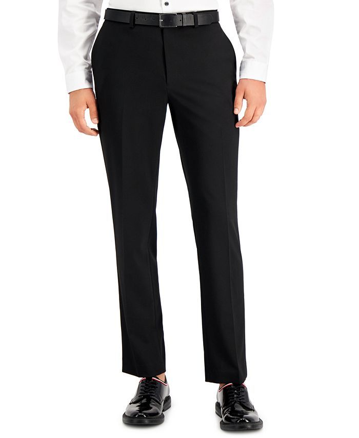 INC International Concepts Men's Slim-Fit Black Solid Suit Pants, Created for Macy's  & Reviews -... | Macys (US)