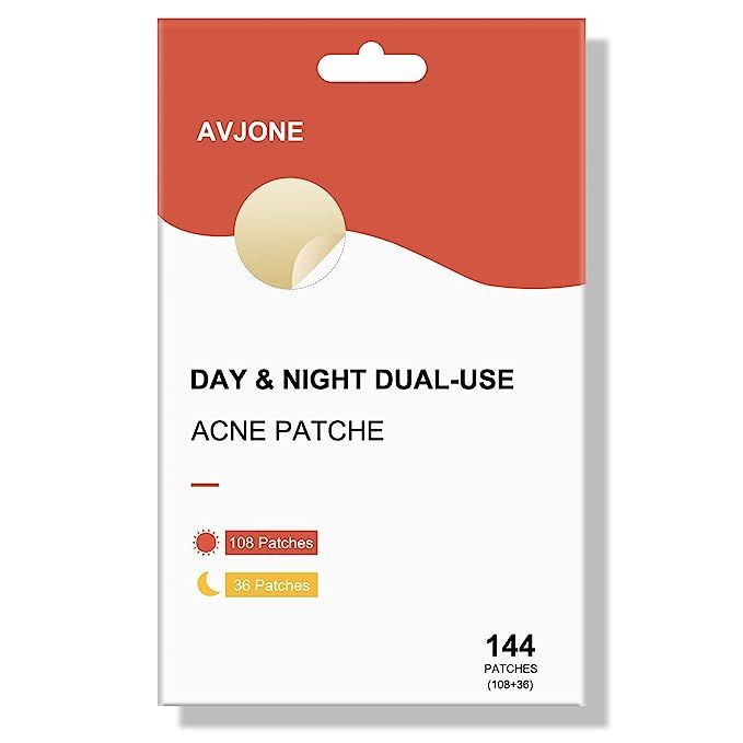 AVJONE Day and Night Dual-use Hydrocolloid Acne Pimple Patch for Covering Zits and Blemishes, Spo... | Amazon (US)