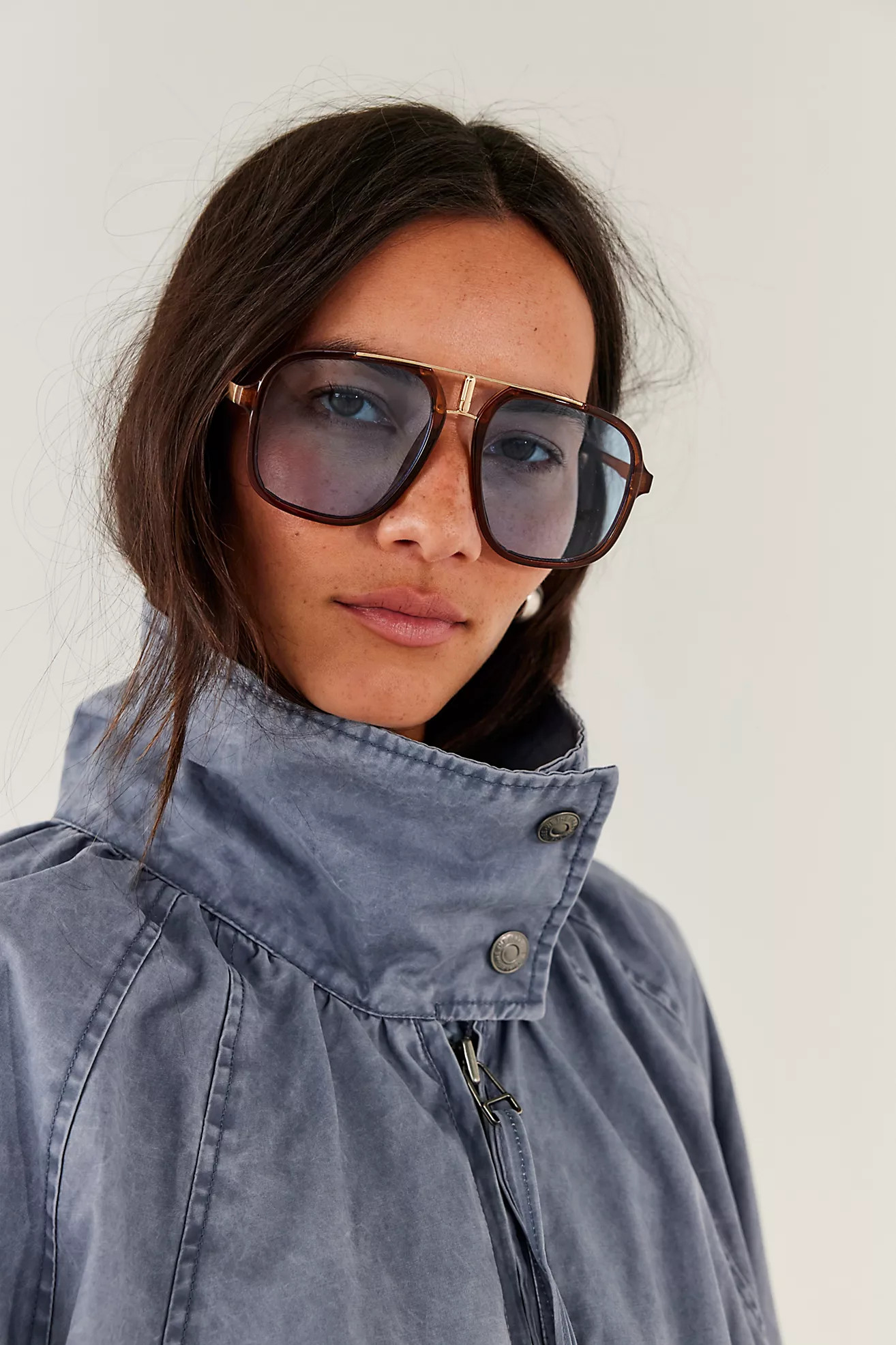 Janis Detail Aviator Sunglasses | Free People (Global - UK&FR Excluded)