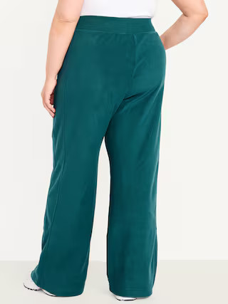 Extra High-Waisted Microfleece Wide-Leg Pants | Old Navy (US)