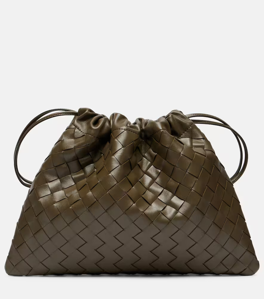 Bottega Veneta Dustbag Intrecciato Small leather clutch | Mytheresa (UK)