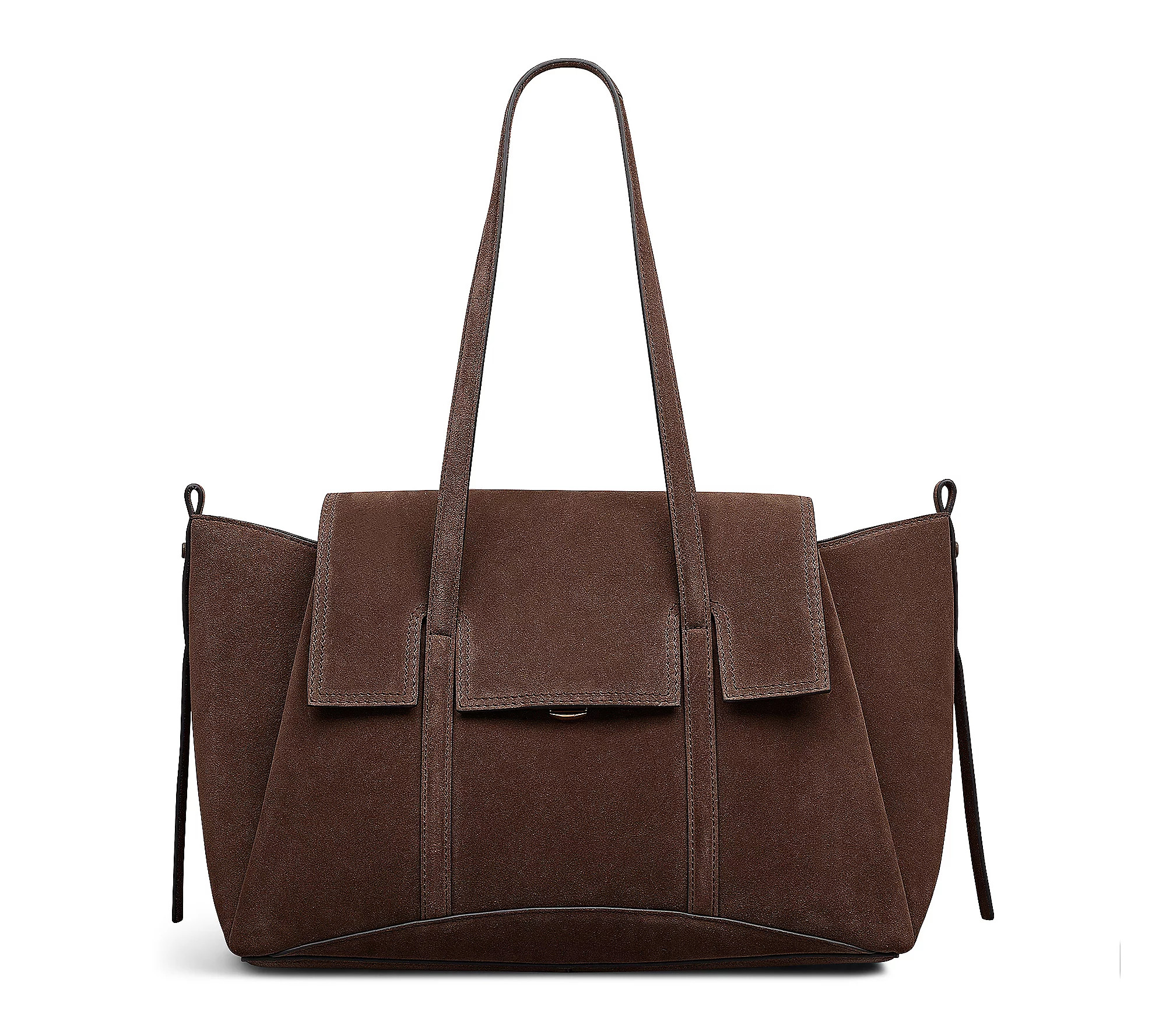 Radley The Chancery - Suede Medium Flapover Sho ulder Bag | QVC