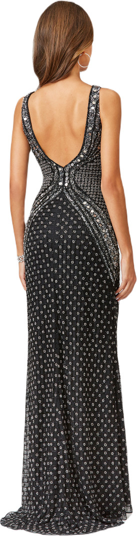 Embellished Long Dress with Thigh High Slit | Nordstrom