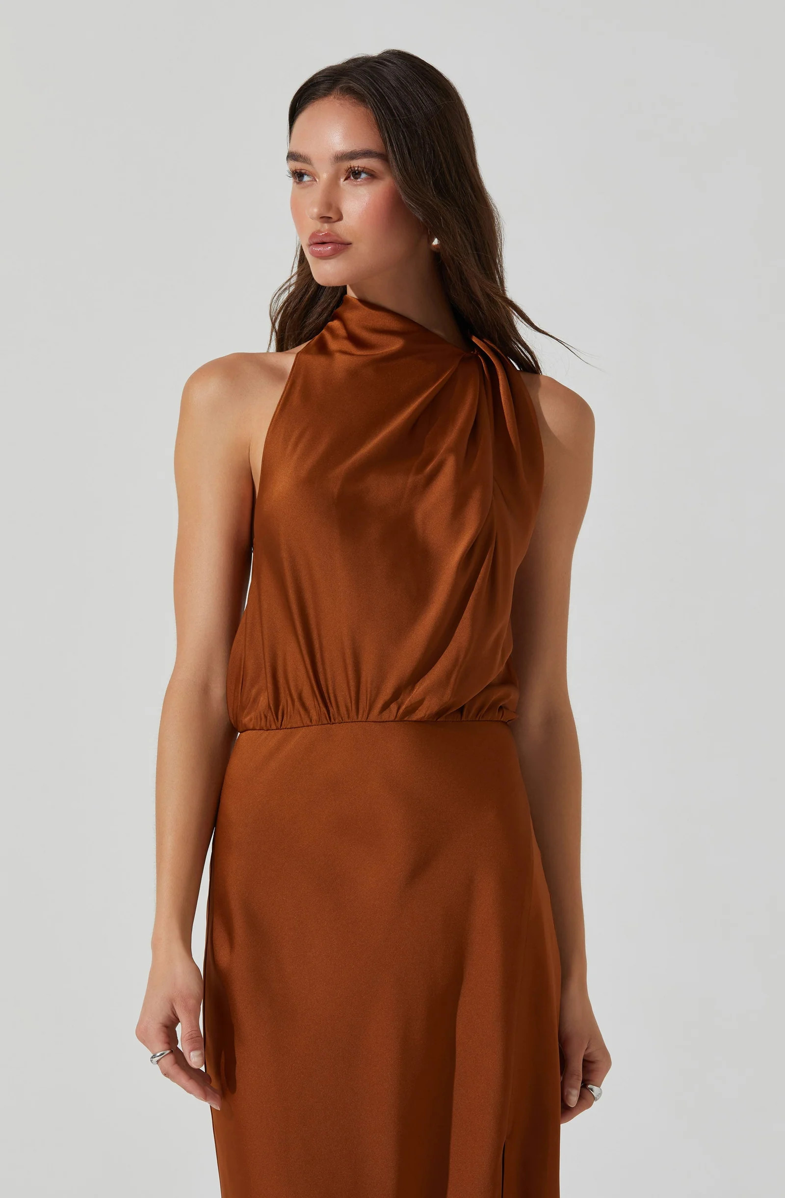 Jelyn Satin Midi Dress | ASTR The Label (US)
