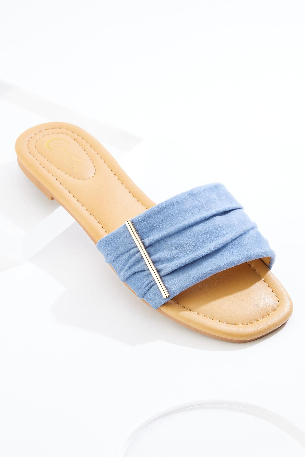 Asymmetrical Metal Bar Sandals | Cato Fashions