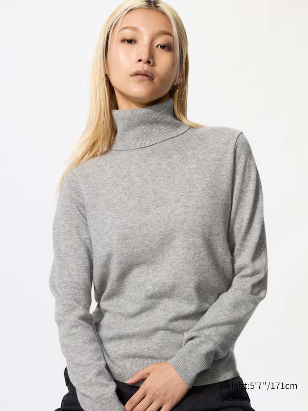100% Cashmere Turtleneck Jumper | UNIQLO (UK)
