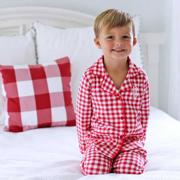 Red Gingham Menswear Loungewear | Classic Whimsy