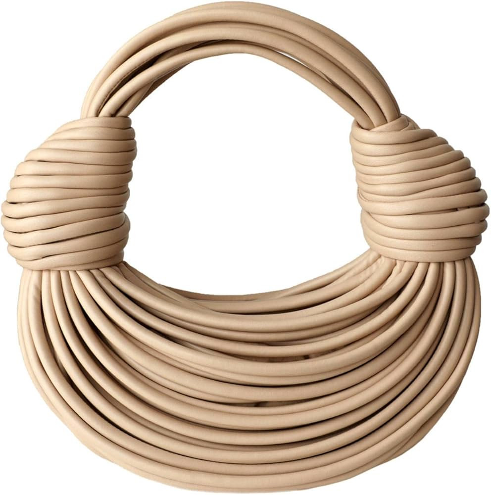 Bread Knotted Bag Special-Interest Design Fashion Handbag Hand-Held Bag Hand-Woven Noodle Bag For... | Amazon (US)