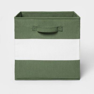 13" Fabric Stripe Storage Bin - Pillowfort™ | Target