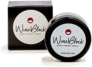 WineBlock Lip & Teeth Balm. Prevents Red Wine Stained Lips & Teeth - 30 Applications per Jar | Amazon (US)