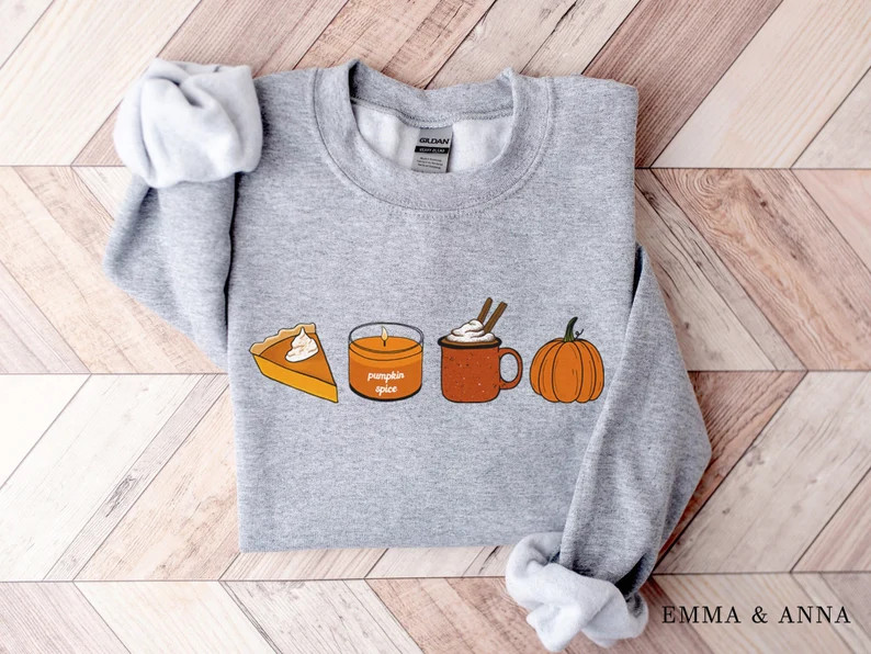 Fall Sweatshirt for Women, Pumpkin Spice Sweatshirt, Pumpkin Sweatshirt, Fall Sweater, Fall Crewn... | Etsy (US)