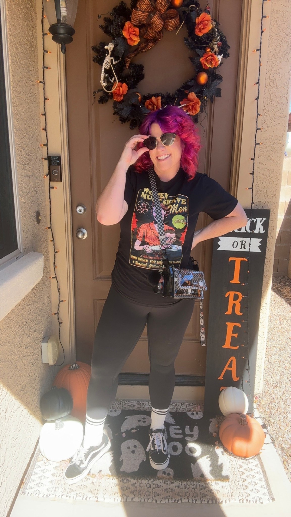 Little school drop-off fit. Hopefully it scared someone  

#LTKHalloween #LTKSeasonal #LTKMidsize