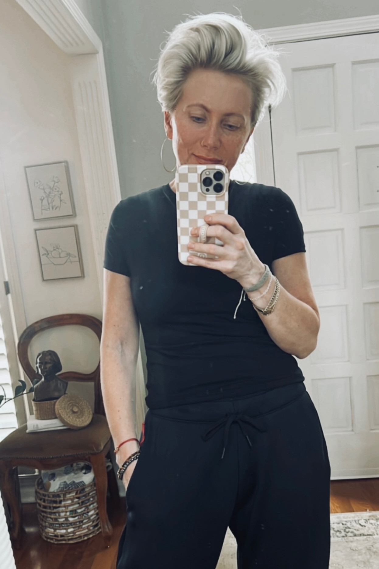 Basic, buttery soft  Amazon tee for 
the win 🖤

#amazon #amazonstyle 

#LTKover40 #LTKstyletip #LTKfindsunder50