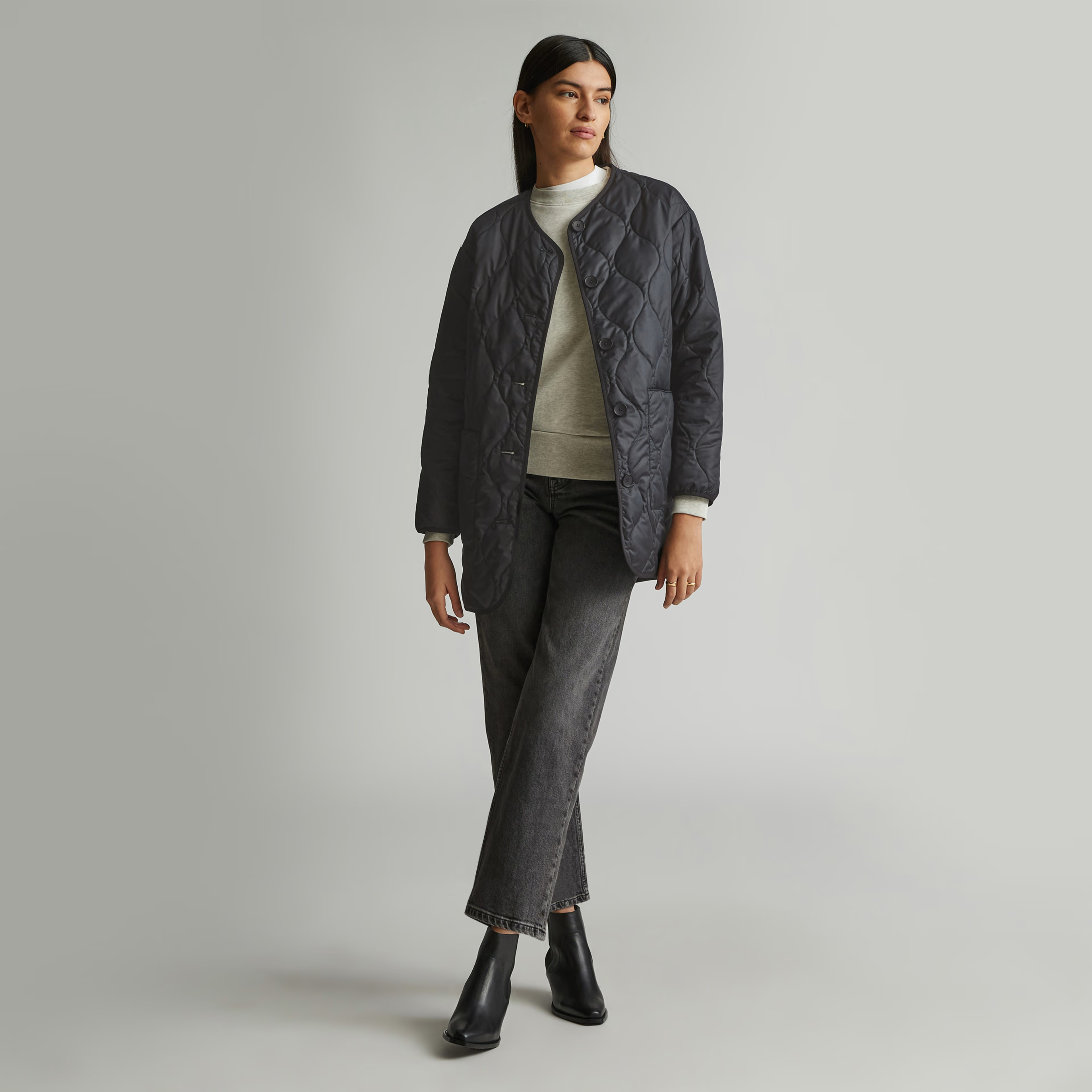 The ReNew Quilted Mid-Length Liner | Everlane