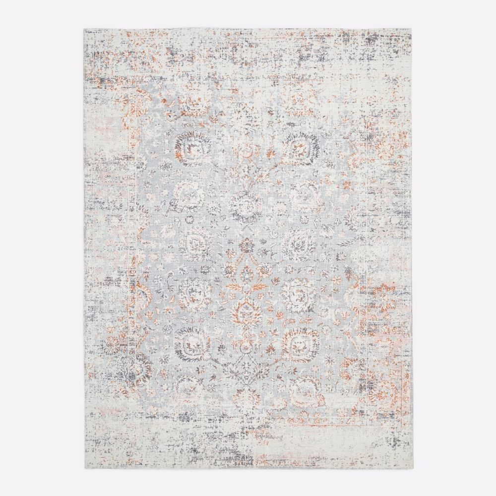 Flourish Rug, Platinum, 8'x10' | West Elm (US)
