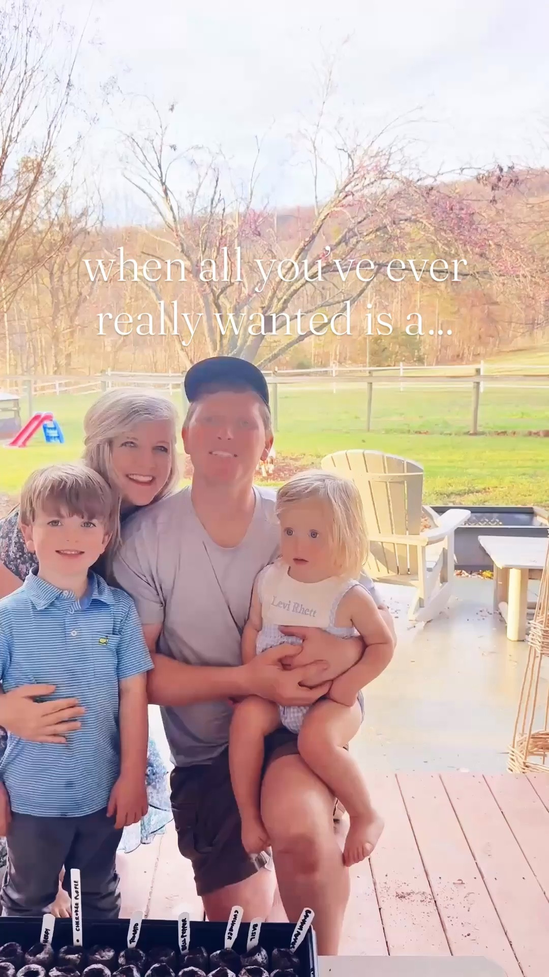 Just out here living our dream 💭 these days getting to raise our babies 👶🏼 on this beautiful farm 🚜⛰️ and gift from God! 🧺🌸🪴 After starting our seeds this weekend 🪏🤎, it’s been so fun to see these sweet little seedlings 🌱 start to pop up 🥰 and our littles sure do love to watch them grow ☀️ in front of our kitchen bay window!! 🪟 And cheers to time change 🌅 and backyard spring and summer nights like this ⚾️🐓🧢 - the best time of year 💖 is officially h e r e , y’all!! 😍🌾 #babiesandland #themabryfarm #lifeonthefarm #seedstarting #springonthefarm 

#LTKKids #LTKdayinmylife #LTKHome