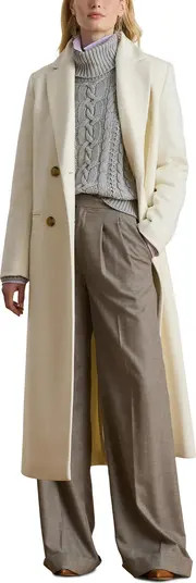 Double Breasted Wool Blend Reefer Coat | Nordstrom