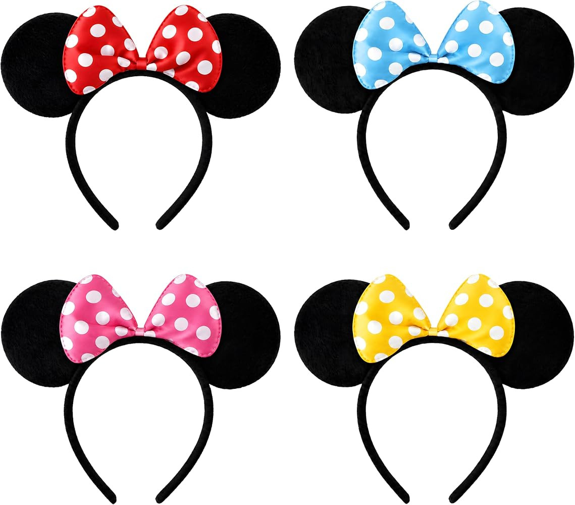 20 PCS Mouse Ears Headbands for Party Theme Park Costume Play Celebration | Amazon (US)
