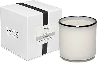 LAFCO New York Signature Candle, Champagne - 15.5 oz - 90-Hour Burn Time - Reusable, Hand Blown G... | Amazon (US)