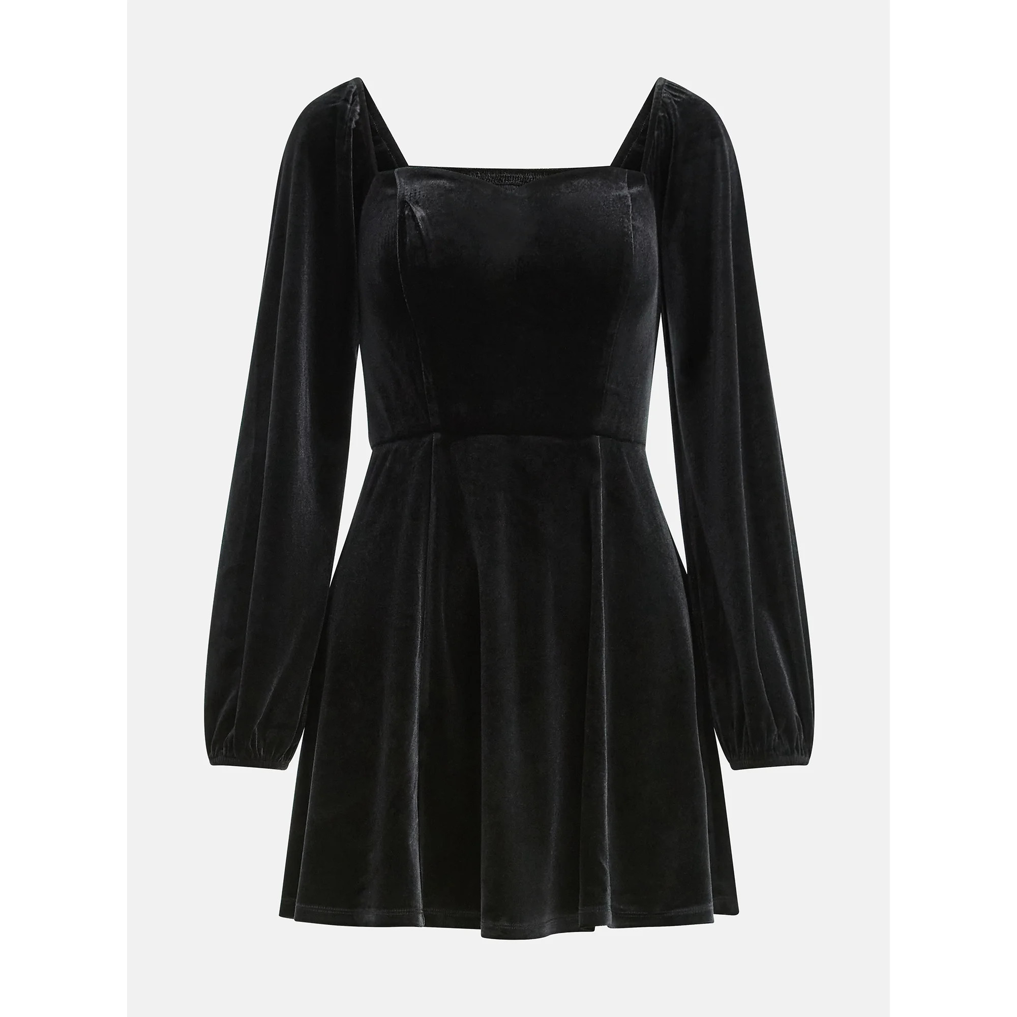 Scoop Women's and Women's Plus Velvet Sweetheart Mini Dress, Sizes XS-4X | Walmart (US)