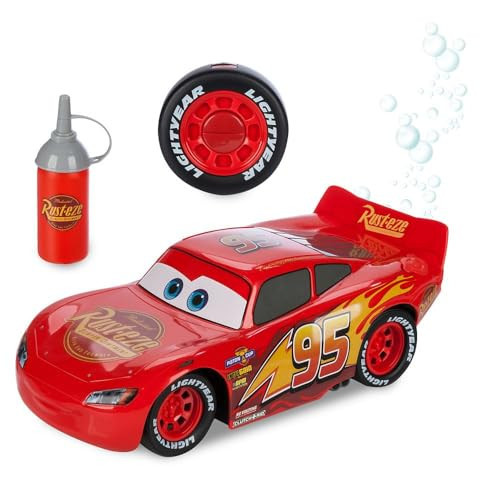 Disney Store Official Lightning McQueen Bubble-Blowing Remote Control Car - 2.4GHZ RC Cars with Bubble Fluid Refill - Toddler Boy Toys Inspired by Pixar's Cars - Light Up Fun for Little Racers | Amazon (US)