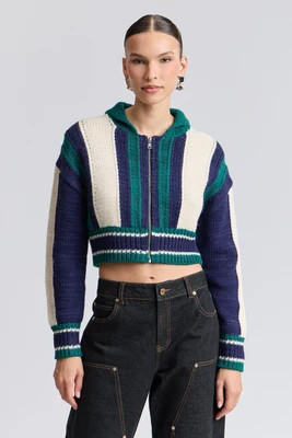 Varsity Cropped Cardigan | Avec Les Filles