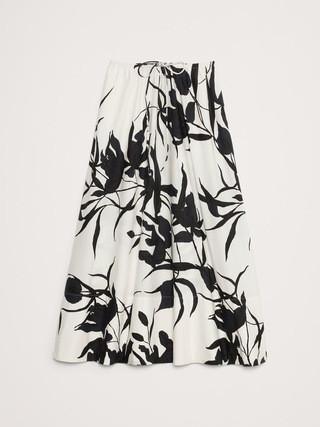 Cotton Poplin Maxi Skirt | Banana Republic (US)