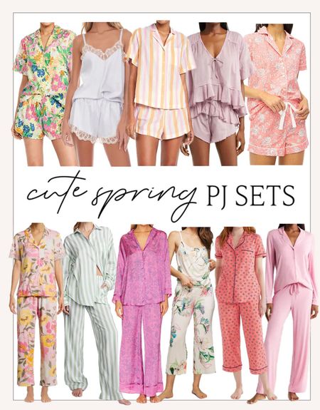 Cute spring PJ sets! 

#springstyle 

#LTKSeasonal #LTKfindsunder100 #LTKstyletip