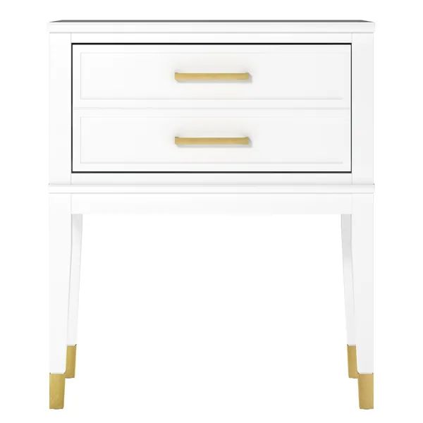 CosmoLiving by Cosmopolitan Westerleigh MDF/Wood Modern End Table - White | Bed Bath & Beyond