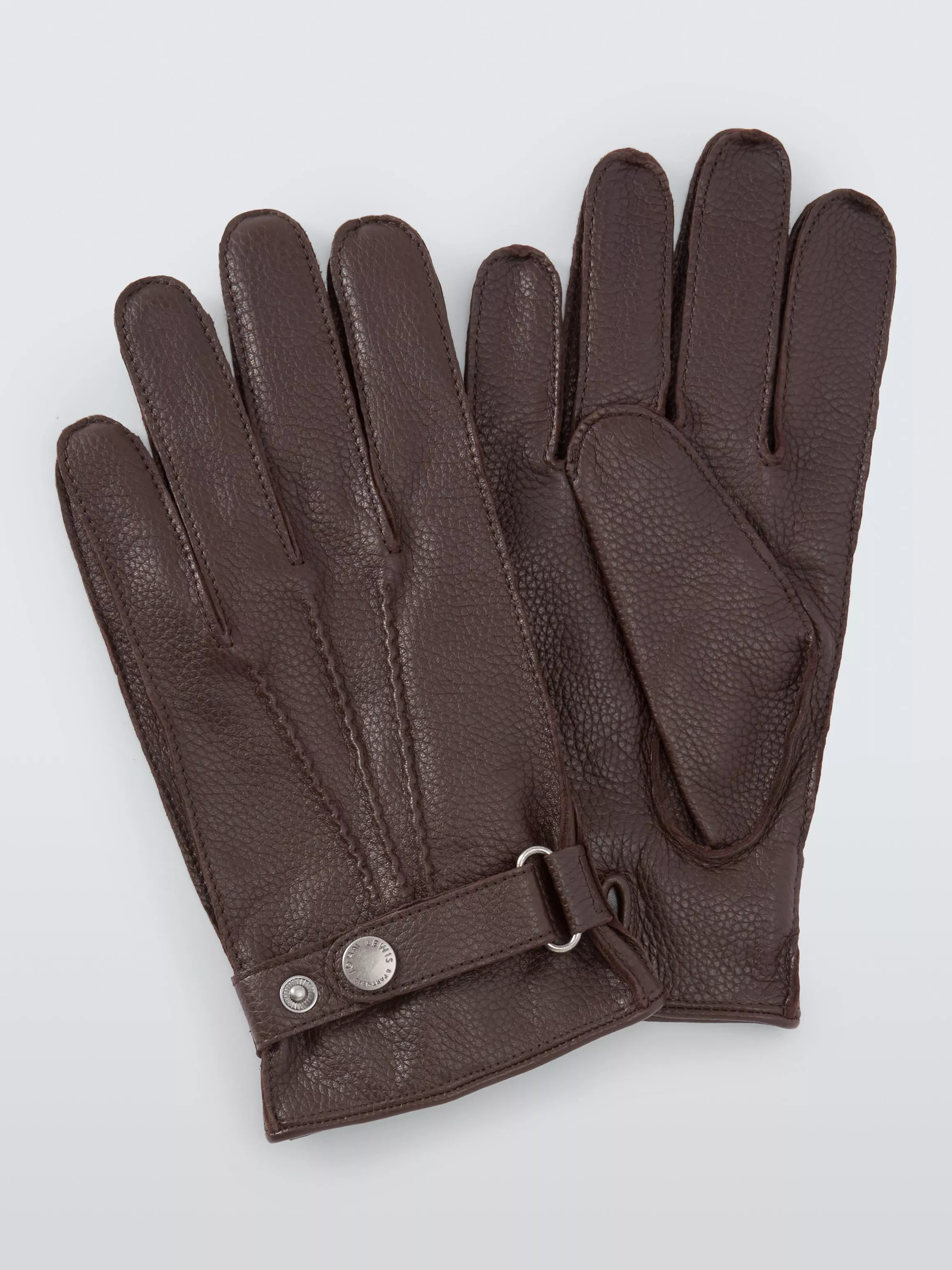 John Lewis Cashmere Lined Leather Gloves | John Lewis (UK)