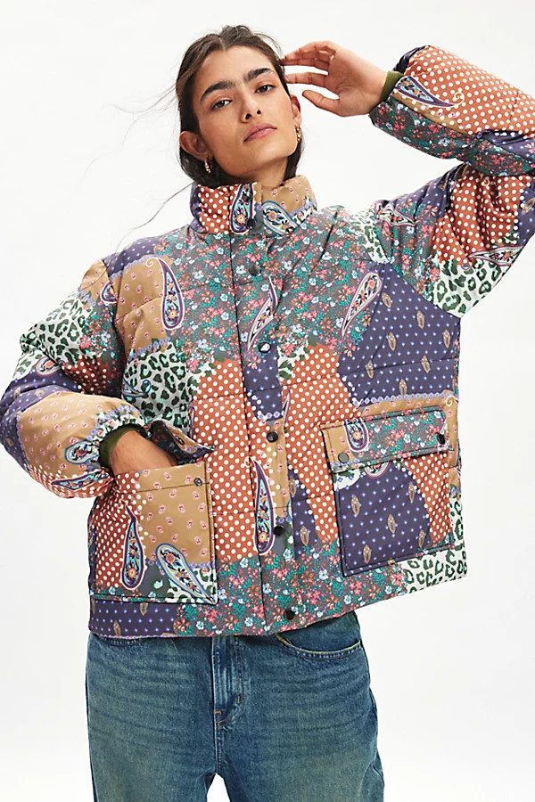 BDG Ola Patchwork Printed Puffer Jacket | Urban Outfitters (US and RoW)