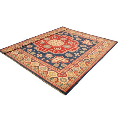One-of-a-Kind Dessire Hand-Knotted New Age 12'2" x 13'1" Wool Area Rug in Dark Navy/Red | Wayfair North America