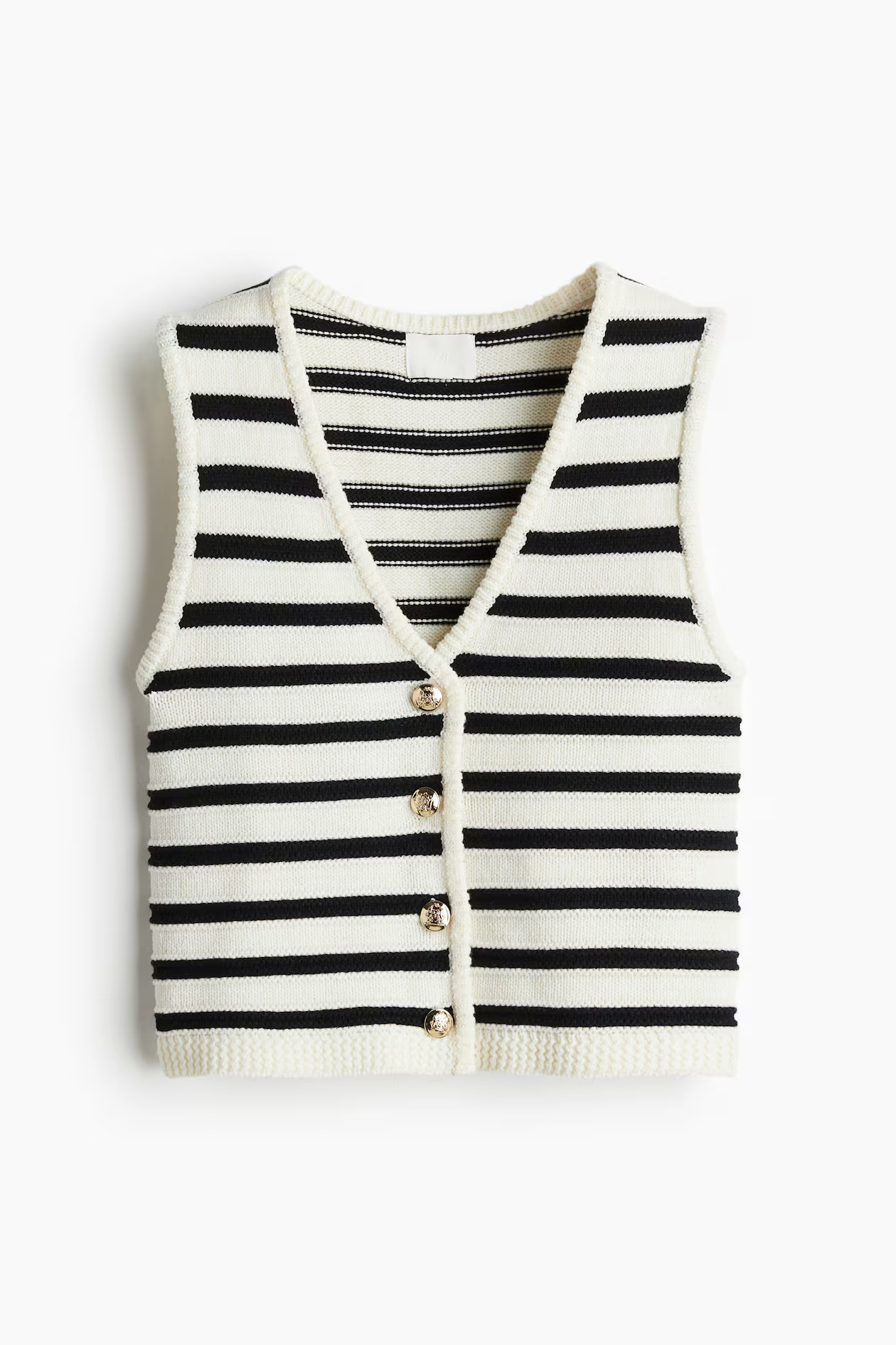 Button-front sweater vest | H&M (UK, MY, IN, SG, PH, TW, HK)