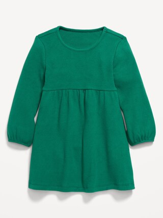 Long-Sleeve Waffle-Knit Dress for Toddler Girls | Old Navy (US)