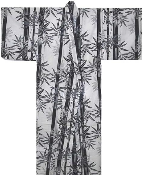 JapanBargain, Japanese Women's Cotton Yukata Kimono Bath Robe Bamboo Design Made in Japan | Amazon (US)
