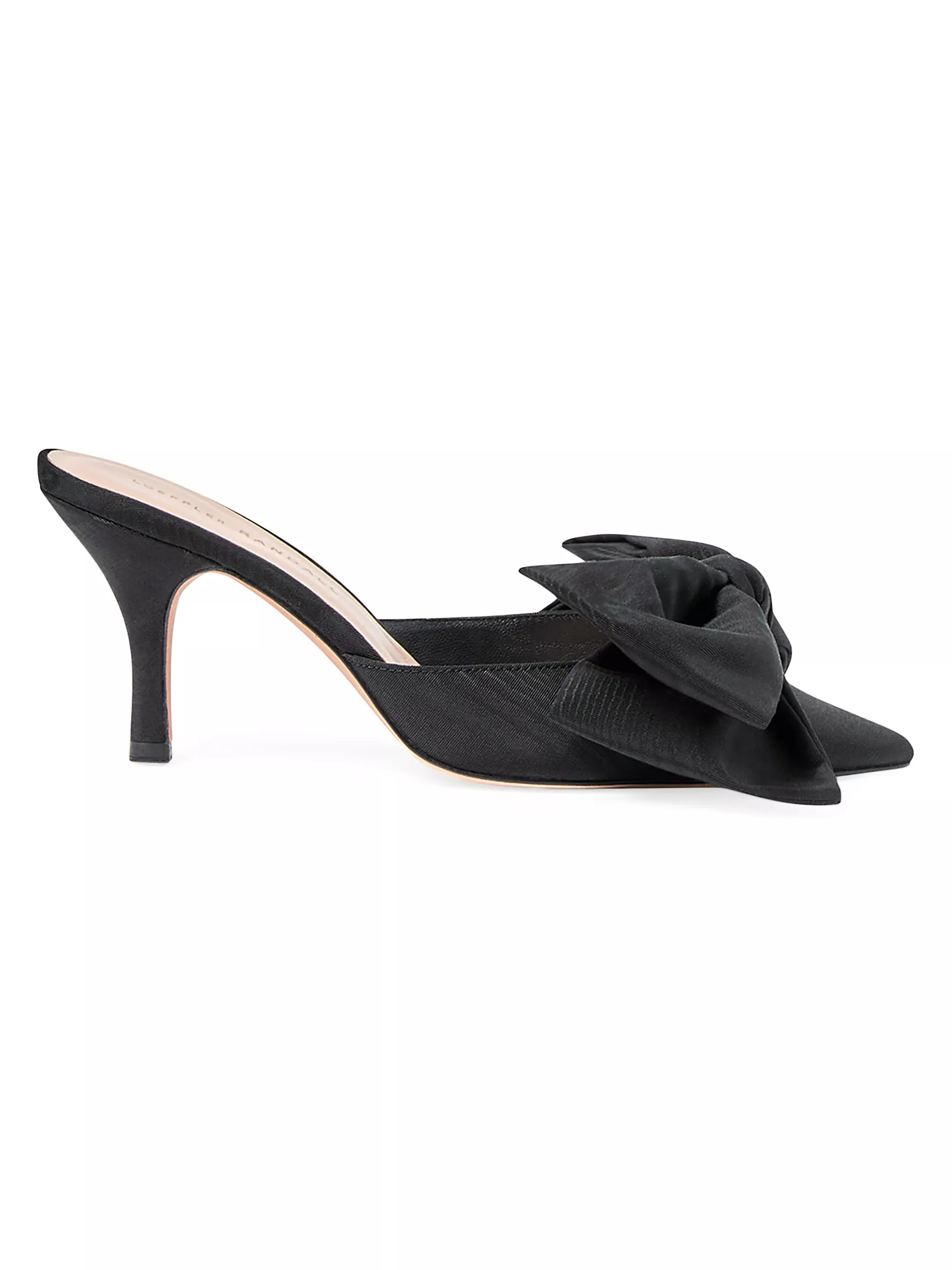 Loeffler RandallMargot 80MM Moiré Bow Mules | Saks Fifth Avenue