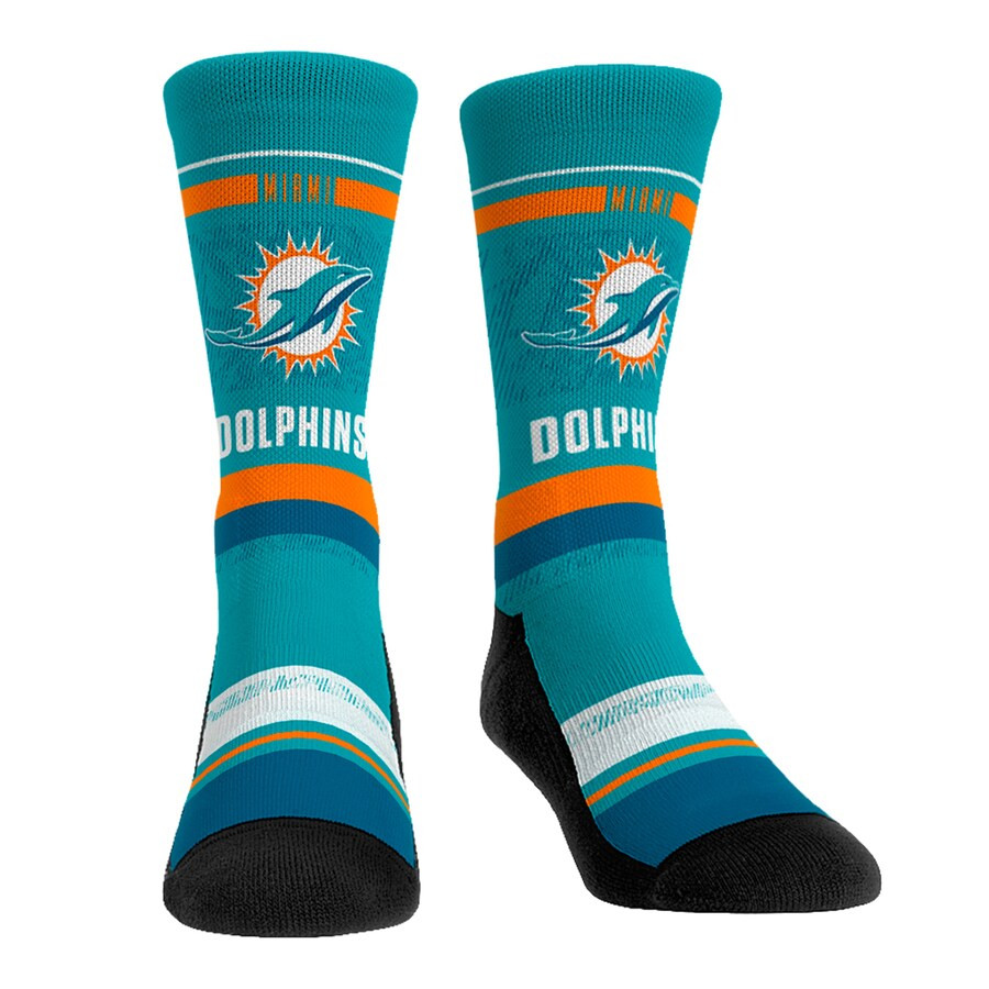 Youth Miami Dolphins Tyreek Hill Rock Em Socks Three-Pack Crew Socks Set | NFL Shop