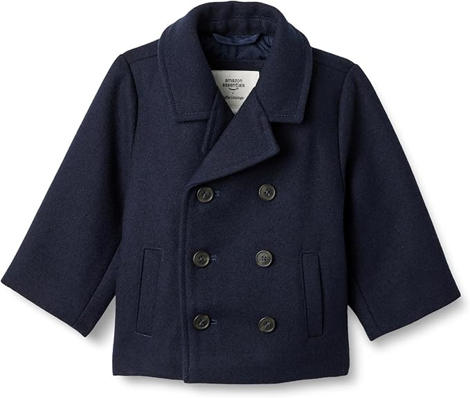 Amazon Essentials x Sofia Grainge Toddlers and Baby Boys' Wool Blend Double Breasted Coat | Amazon (US)