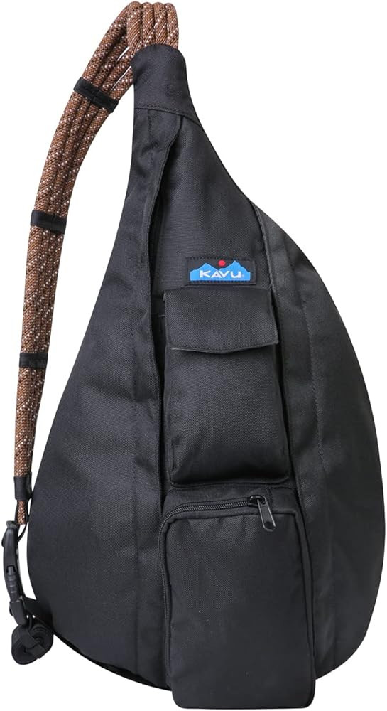 KAVU Rope Sling - Compact Lightweight Crossbody Bag - Jet Black | Amazon (US)
