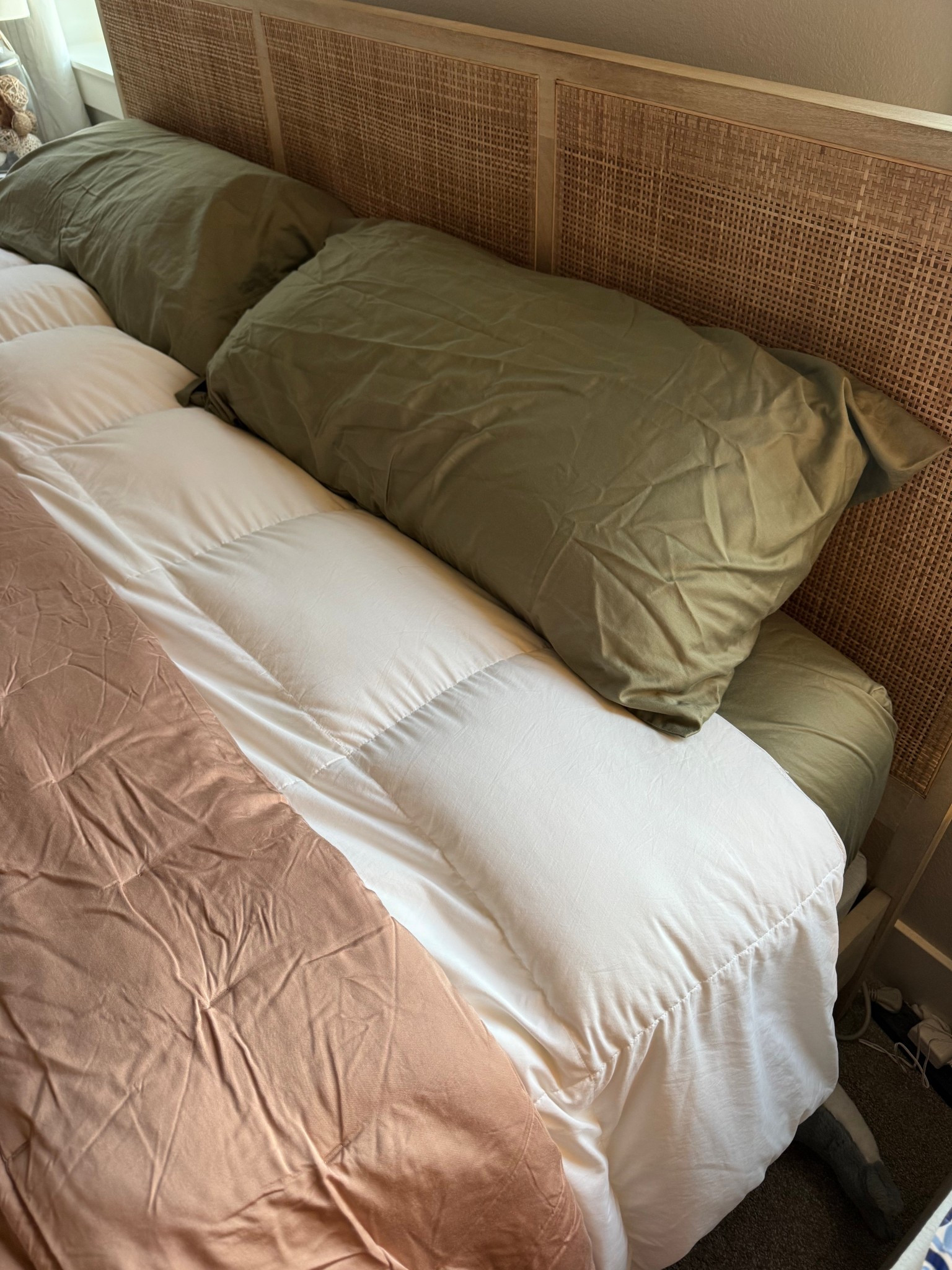 Not a pretty staged wrinkle free picture BUT my fav sheets are on sale. They are comfy, and deep pocketed so making the bed is much easier!!! I went with these pretty green but I’ve had them in white and floral  for years. 

#LTKSaleAlert #LTKFindsUnder50 #LTKHome