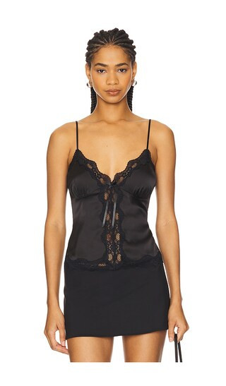 GUIZIO Blair Top in Black. - size S | Revolve Clothing (Global)