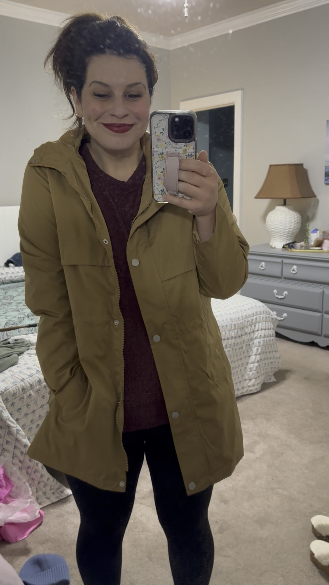 What I’m wearing today as a size 8/10 37yo mom of 4. ✨

Everything but the leggings (from Spanx but linked other great options I like) are from Walmart & super affordable. It all runs TTS. 


Travel Outfit, midsize look, 

#LTKStyleTip #LTKTravel #LTKActive