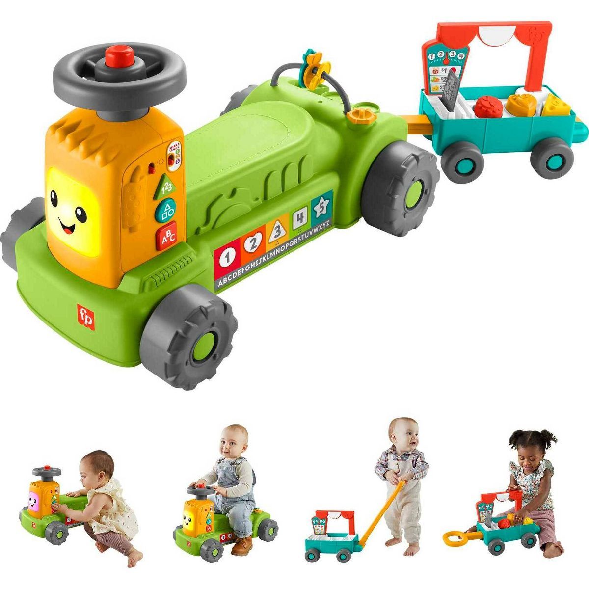 Fisher-Price Laugh & Learn 4-In-1 Farm To Market Tractor | Target
