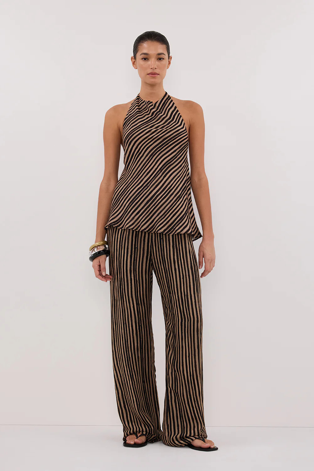 CHARLI TAN STRIPE PANT | DISSH