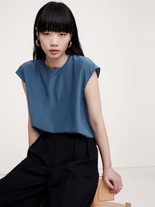 Essential Silk Top | Banana Republic (US)