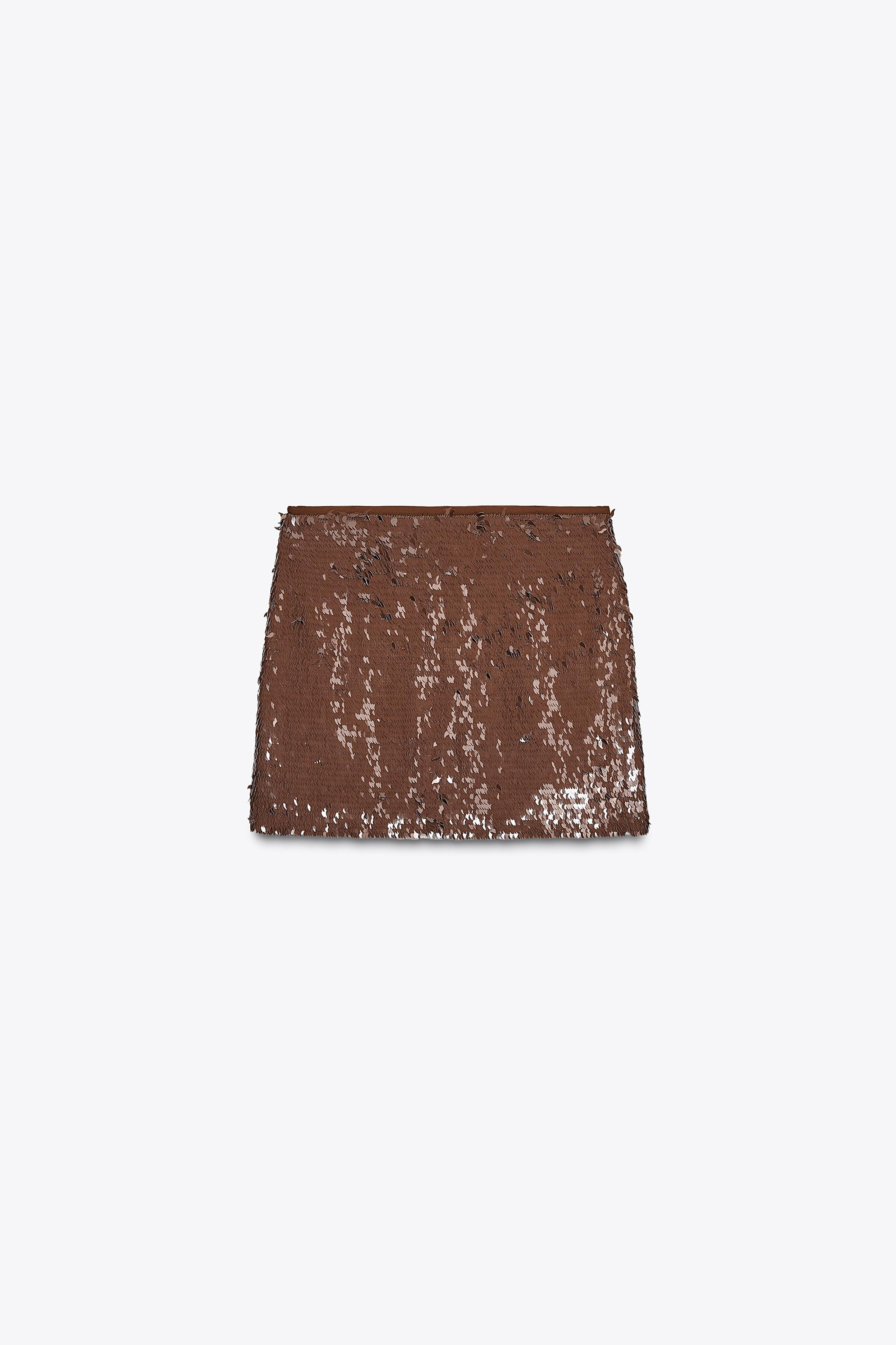 SEQUIN MINI SKIRT | Zara UK