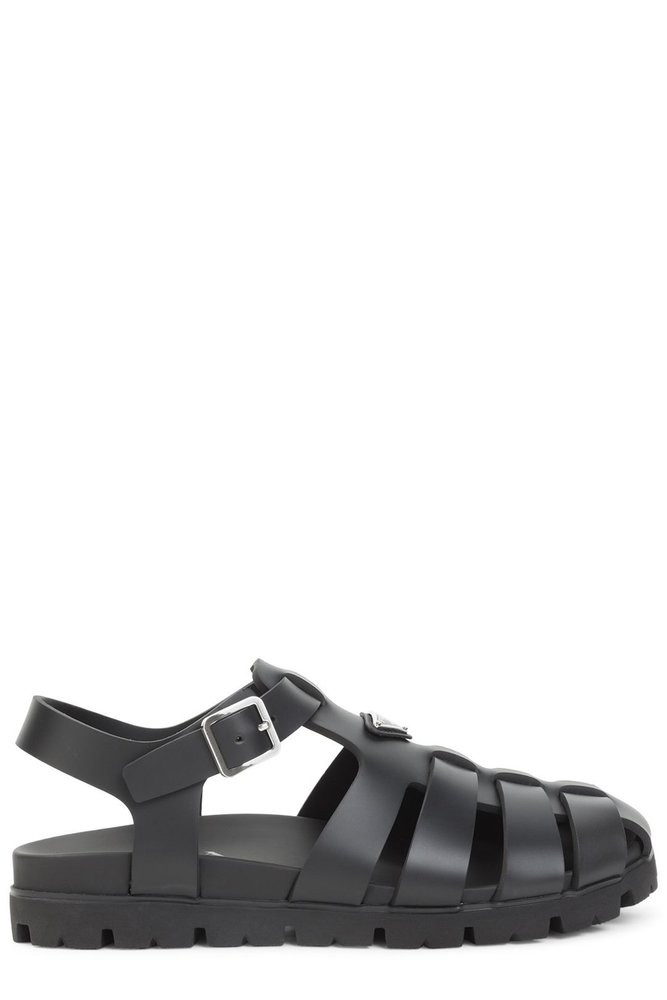 Prada Cutout Fisherman Sandals | Cettire Global